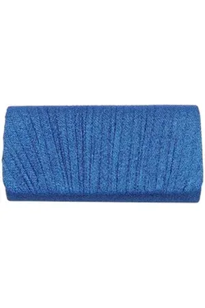 Ital-Design Schultertasche Kleine, Damentasche clutch schultertasche in Blau blau