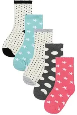 Minoti Kurzsocken 5 Paar Jacquard-Socken (0-3y) grün 18-20cm