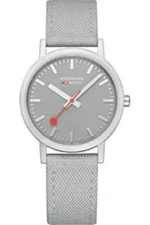 Mondaine Mechanische Uhr Classic Damenarmbanduhr grau