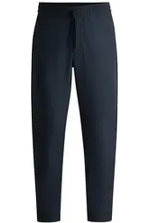 HUGO BOSS Chinohose T_Flex mit Tunnelzugbund blau 56