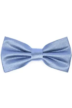 Ladeheid Kinderfliege Kinder Jungen Fliege - Vorgebunden Glänzende BKS (10cm x 5cm) blau