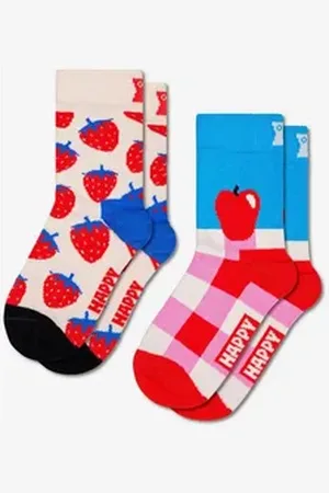 Happy Socks Freizeitsocken Kids 2-Pack Fruits Socken 7-9 Jahre