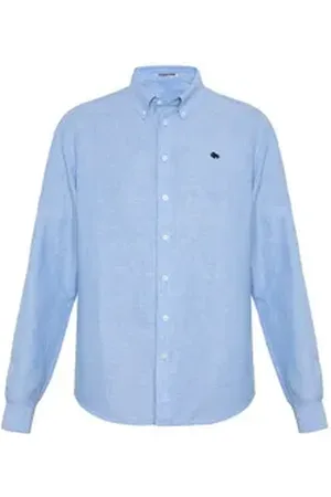 Colorado Denim Langarmhemd mit Logostickerei blau XL