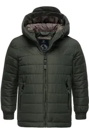 Ragwear Winterjacke Coolio Gesteppte Winter-Outdoorjacke mit Kapuze grün 128