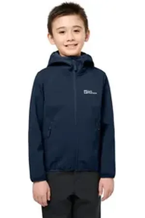 Jack Wolfskin Softshelljacke FOURWINDS JACKET für Kinder blau 140
