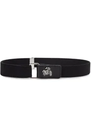 Ladeheid Stoffgürtel Jungen Gürtel Elastik-Gürtel 1-6 Jahre 34-65 cm P15S schwarz