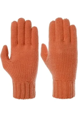 Seeberger Strickhandschuhe (1-St) Strickhandschuhe orange