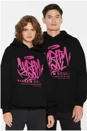 Harlem Soul Kapuzensweatshirt mit Bio-Baumwolle schwarz XL/XXL