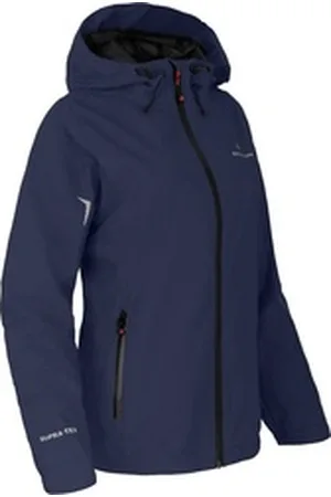 Bergson Regenjacke HELLI Damen Regenjacke, Netzfutter, 12000 mm Wassersäule, Kurzgrößen, peaco blau kurz | 26