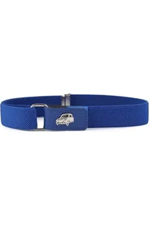 Ladeheid Stoffgürtel Jungen Gürtel Elastik-Gürtel 1-6 Jahre 34-65 cm P15S blau