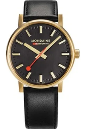 Mondaine Mechanische Uhr evo2 Herrenarmbanduhr schwarz