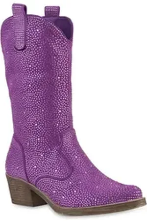 VAN HILL 840905 Cowboystiefel Schuhe lila 38 EU