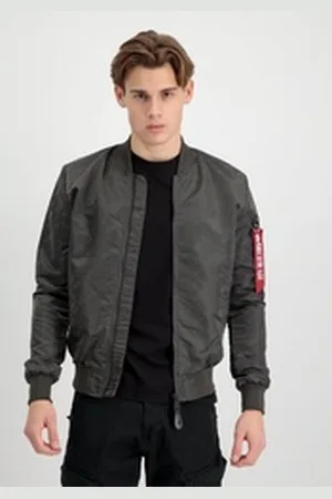 Alpha Industries Regen- und Matschjacke Men - Bomber Jackets MA-1 LW AOP Rainbow Ref. grau L