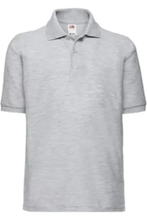 Fruit Of The Loom Poloshirt Kids 65/35 Polo grau 152