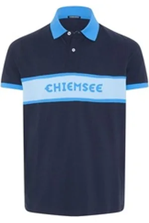 CHIEMSEE Poloshirt Poloshirt mit Logo und Kontraststreifen 1 blau S