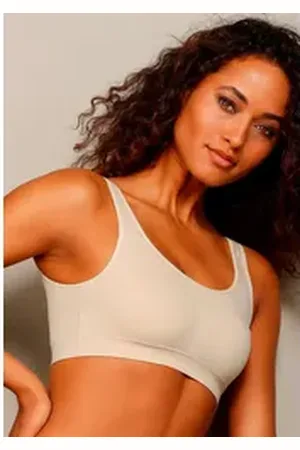 Lascana Bustier seamless aus weicher Microfaser beige|braun 32/34