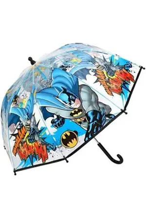 Batman Stockregenschirm Kinder Jungen Stock-Schirm Kuppelschirm bunt