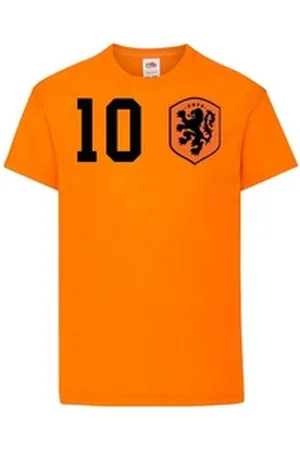 Youth Designz T-Shirt Niederlande Kinder T-Shirt im Fußball Trikot Look mit trendigem Print 130-140 (10 Jahre)
