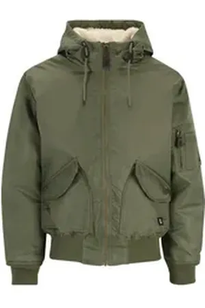 Brandit Brandit Bomberjacke Brandit Herren CWU Jacket hooded (1-St) grün 3XL