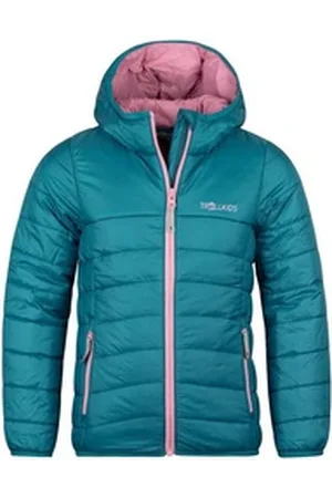 TROLLKIDS Steppjacke Eikefjord blau|grün 176