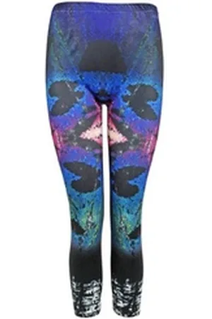 Capelli new york Yogaleggings 7/8 Sort Leggings abstract bunt M/L