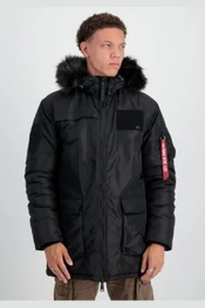 Alpha Industries Winterjacke Men - Bomber Jackets Arctic Airborne schwarz M