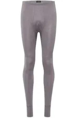 Hanro Lange Unterhose Woolen Silk long john unterwäsche grau XL