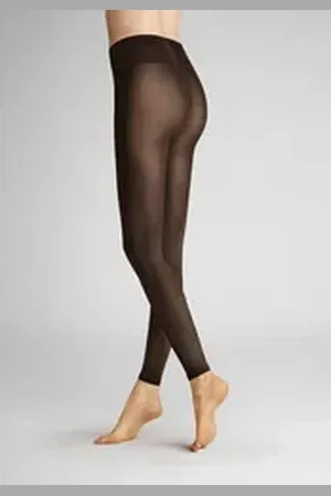 Hudson Strickstrumpfleggings Micro 50 50 DEN (1 St) Semi-blickdichte Leggings mit ebenmäßiger Optik braun 42-44