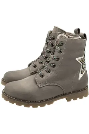 Dianetti Stiefel Boots Mädchen 9907 Schnürboots Lammfell Schnürstiefelette EUR 30
