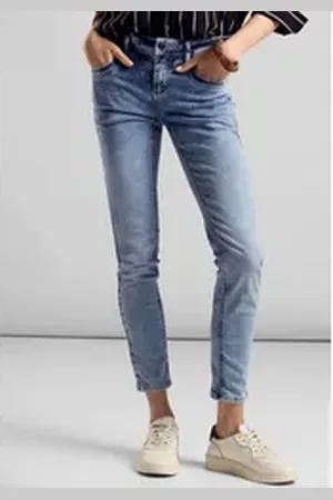 Street one Skinny-fit-Jeans Style YORK im Five-Pocket Style blau 28