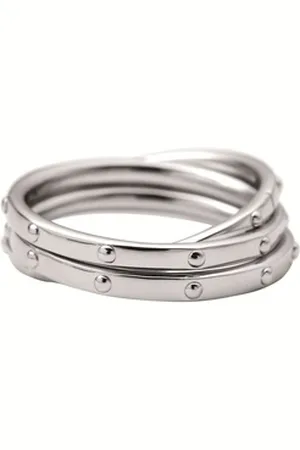 DKNY Fingerring Damen, aus Edelstahl, Silber, Gr. 59 (18,8mm) silberfarben