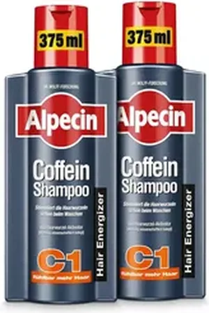 A.P.C. Haarshampoo Coffein Shampoo C1 für die Haare, Haarwurzelstärkung 375ml, 2-tlg.