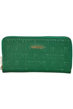 Armine Geldbörse Armine Portemonnaie Damen, Premium Qualität Groß Damengeldbörsen, Poly grün