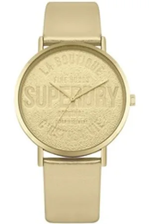 Superdry Quarzuhr Damen Analog Quarz Uhr mit Leder Armband SYL251G, Damen Analog Quarz Uhr mit Leder Armband SYL251G
