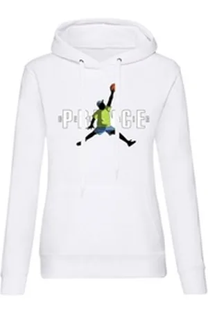 Blondie & Brownie Hoodie Damen Fresh Prince Bel Air Basketball mit Kapuze weiß 2XL