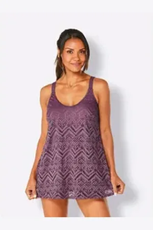 FEEL GOOD Witt Tankini-Top Oversized-Tankini-Top lila 38