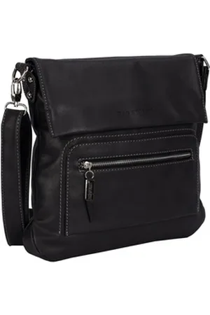 Bag Street Sporttasche Damentasche Umhängetasche Handtasche Schultertasche, als Schultertasche, Umhängetasche tragbar schwarz