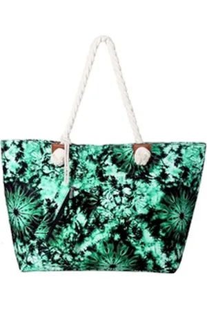 DonDon Strandtasche Shopper wasserabweisende Tasche (2-tlg), Große Strandtasche, mit Reißverschluss, inkl. kleinem Beutel bunt