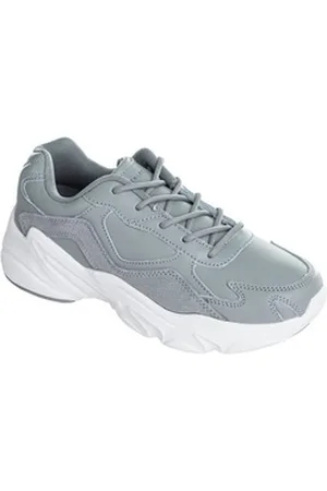 Athlecia CHUNKY Leather Trainers Sneaker im sportlichen Style grau 37 EU
