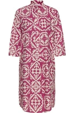 Brigitte Von Schönfels Midikleid Midi-Kleid mit Allover-Print rosa 44