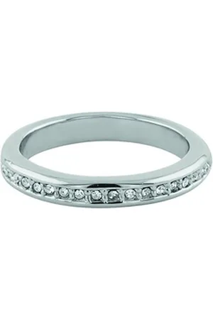 Buckley London Fingerring Messing rhodiniert weiß 050 (15,9)