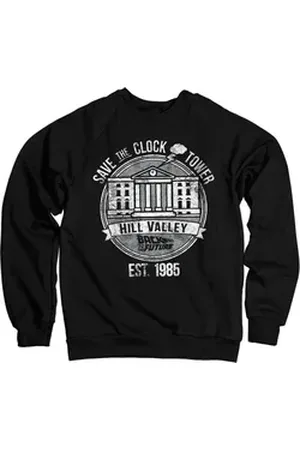 Back To The Future Rundhalspullover schwarz XXL