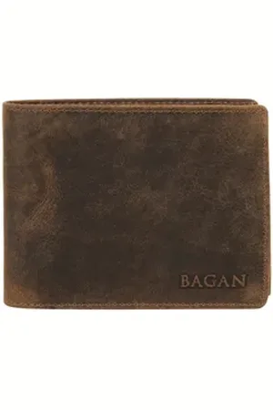 Bagan Geldbörse, echt Leder braun