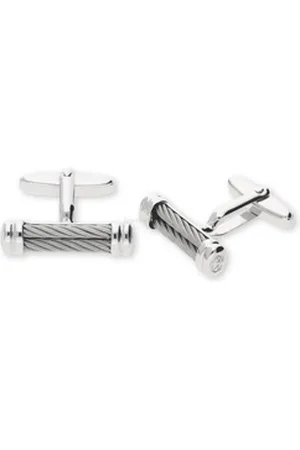 Charriol Manschettenknöpfe Set Manschettenknöpfe 0123201 Edelstahl / Silber 925/000 (Paar, Paar) silberfarben