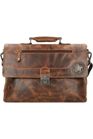 Billy The Kid Aktentasche, Leder braun