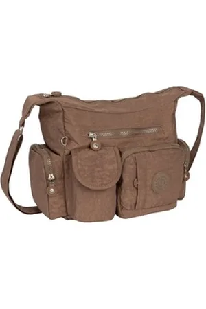 Bag Street Umhängetasche Damentasche Umhängetasche Handtasche Schultertasche Schwarz Braun, als Schultertasche, Umhängetasche tragbar braun