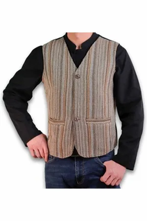 Kunst und Magie Anzugweste Herren Weste Gilet Alternative Anzugweste braun S