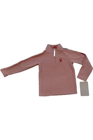 Spyder Langarmshirt Skifleece 1/2 Zip für Kids rosa
