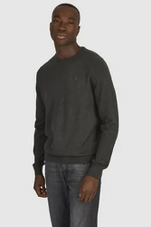 Daniel Hechter Rundhalspullover Unimuster grau 3XL