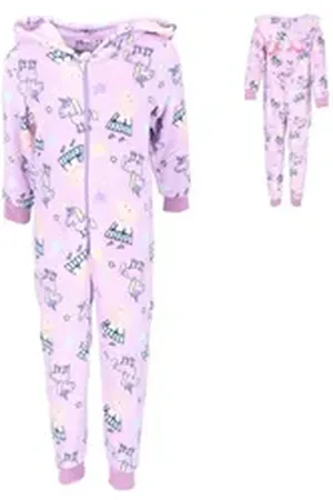 Peppa Pig Jumpsuit Fleece Jumpsuit Onesie Pyjamas mit Hoodie 98/104 cm 98/104cm